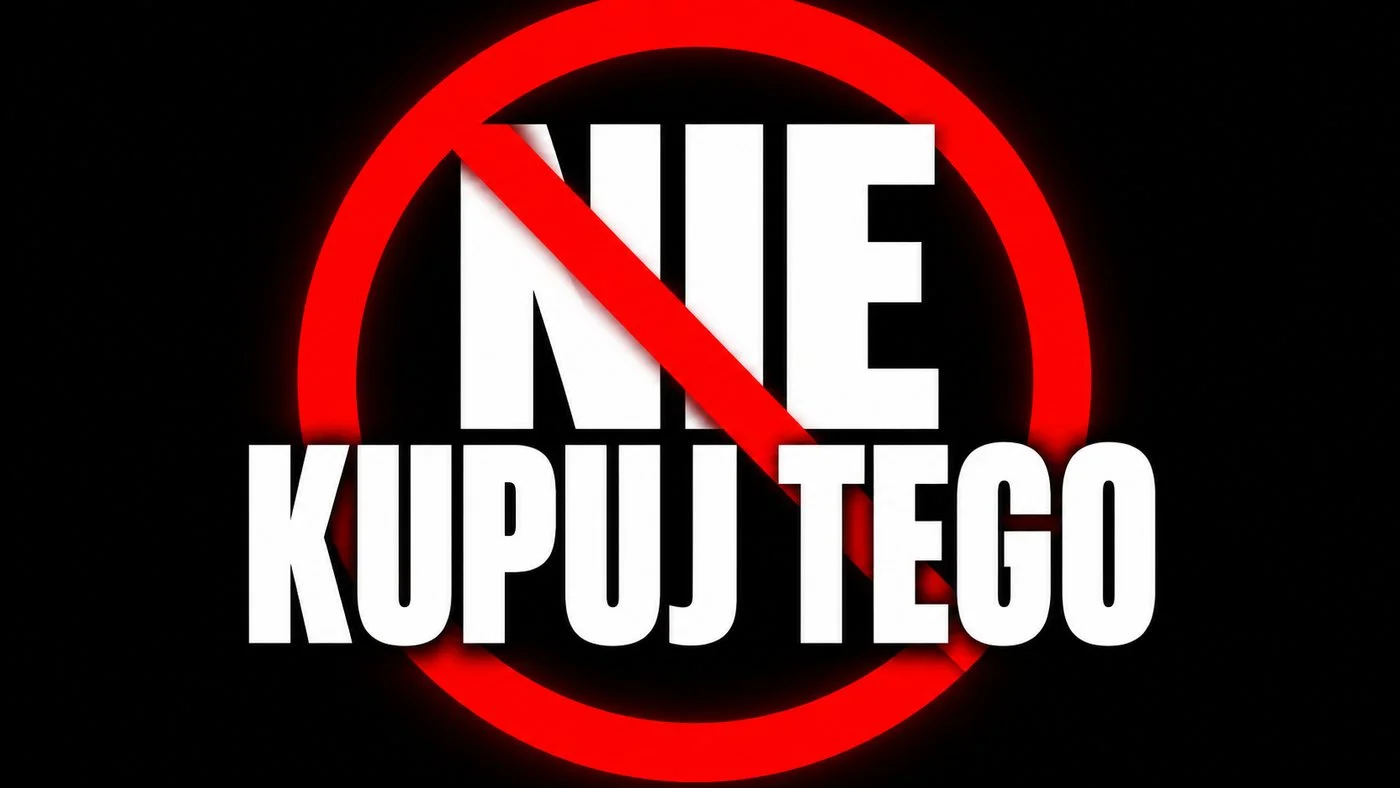 Thumbnail with a red prohibition sign drawn over the white words
