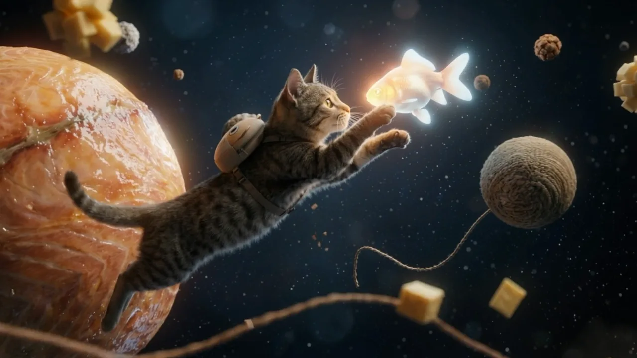 V6 delivers complex scenes with coherent motion and consistent detail. (still from V6 launch post)